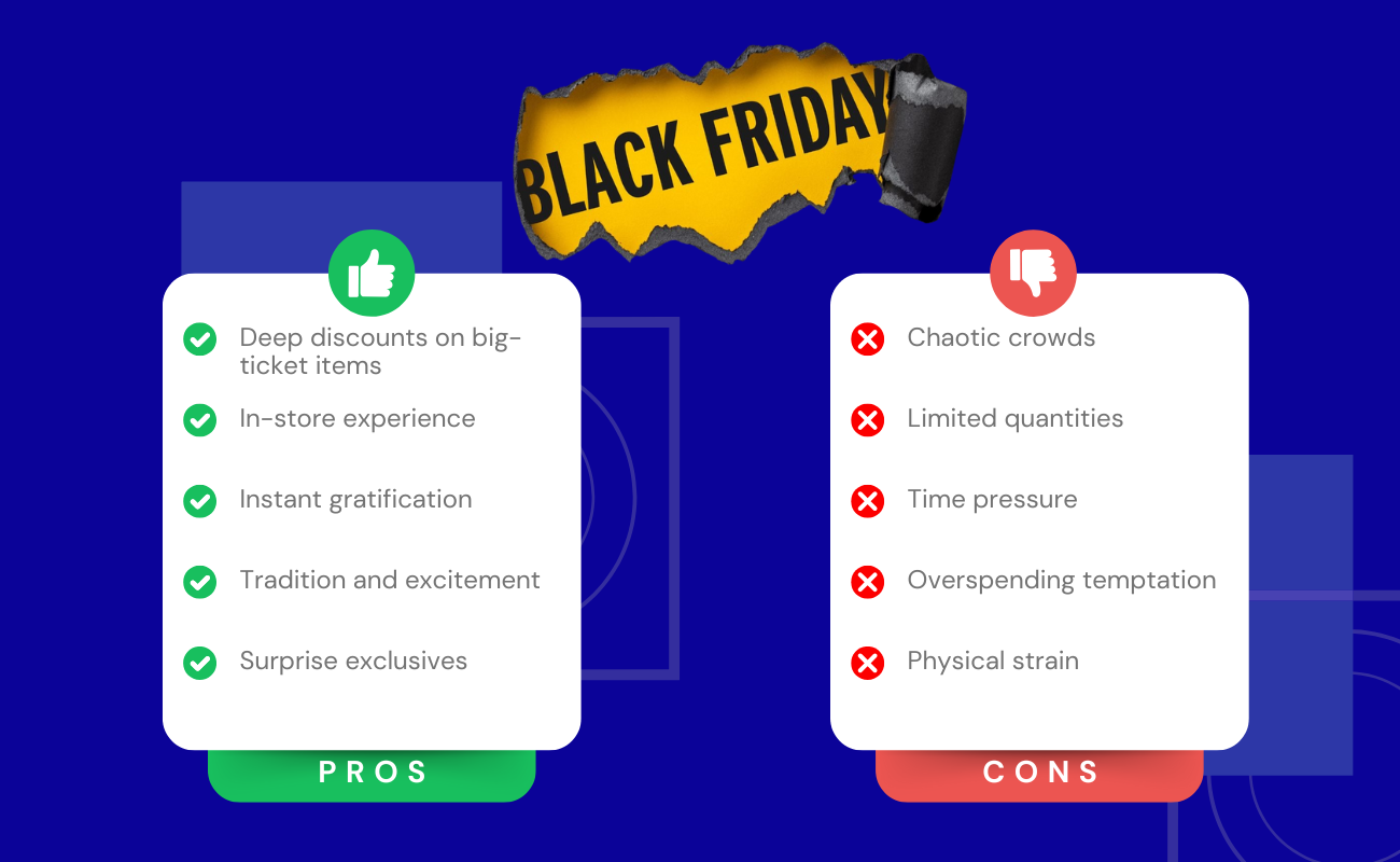 Black Friday pros and cons 